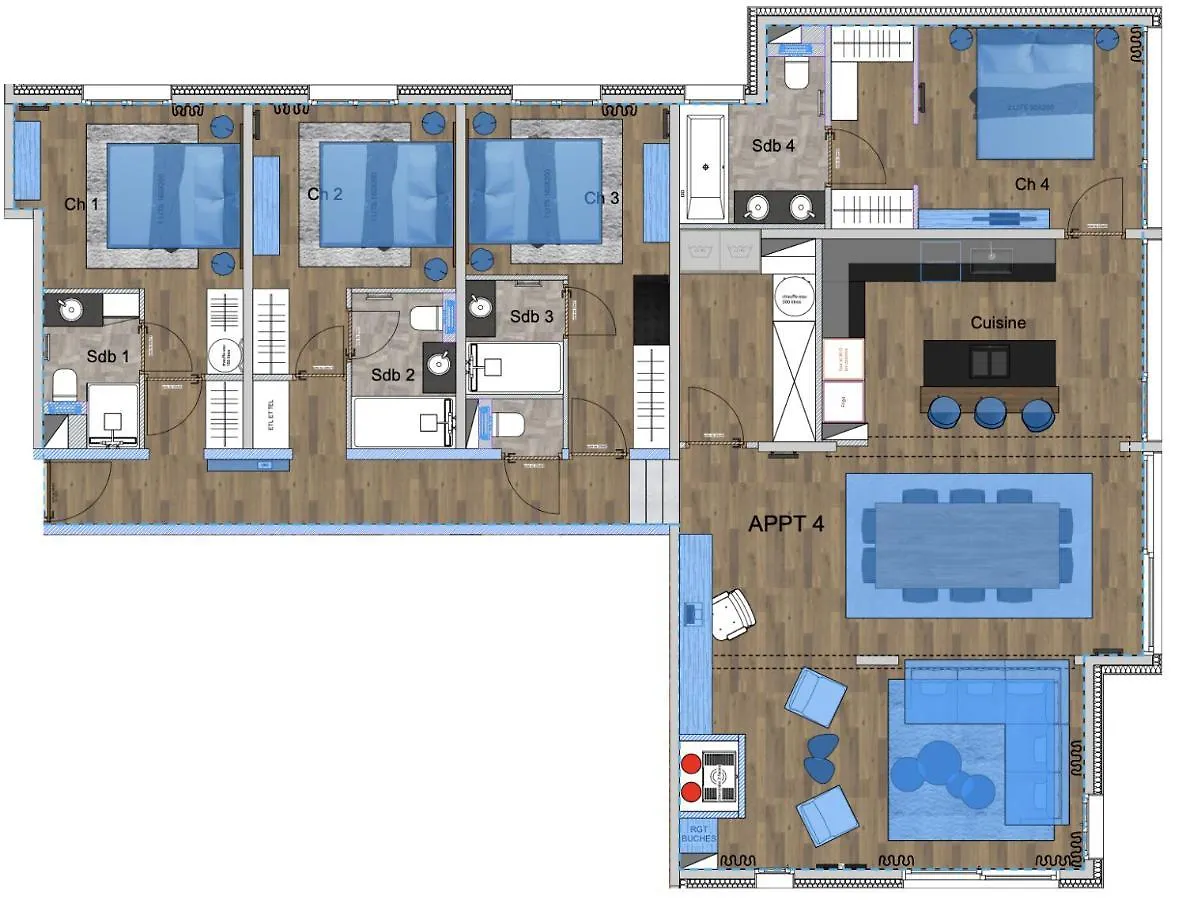 Apartamento Residence Ancolie La Plagne França